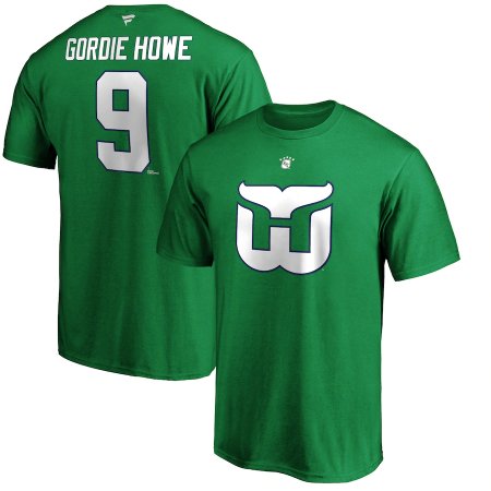 Hardford Whalers - Gordie Howe Authentic Stack NHL T-Shirt