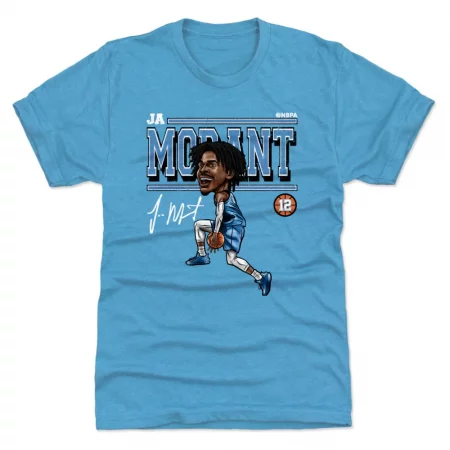 Memphis Grizzlies - Ja Morant Cartoon Blue NBA T-Shirt