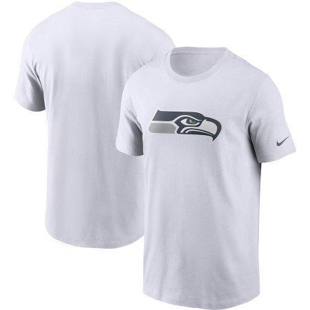 Seattle Seahawks - Primary Logo NFL White T-Shirt