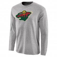 Minnesota Wild - Primary Logo Team Gray NHL Langärmlige Shirt