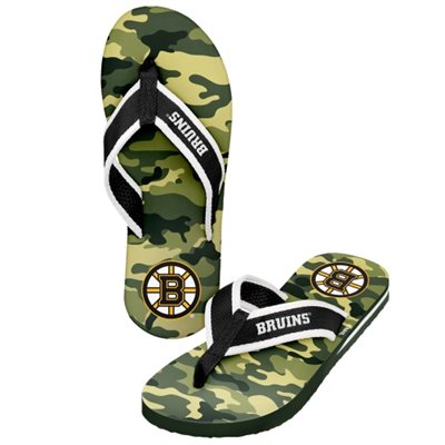 Boston Bruins - Camo Contour NHL Flip Flop