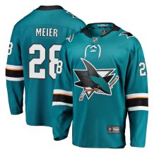 San Jose Sharks - Timo Meier Breakaway Home NHL Jersey