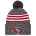 San Francisco 49ers - 2023 Sideline Sport Gray NFL Czapka zimowa