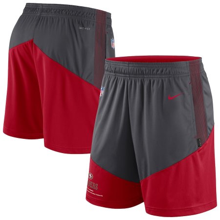 San Francisco 49ers - Primary Lockup Red/Gray NFL Shorts