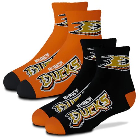 Anaheim Ducks Dětský - Team NHL Ponožky Set - Velikost: 34-38