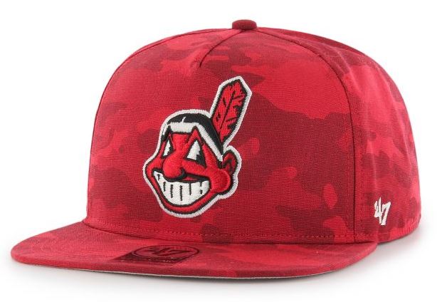 Camo indians hat hot sale