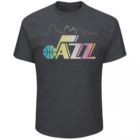 Utah Jazz - Tek Patch Reflective Skyline NBA T-Shirt
