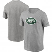 New York Jets - Primary Logo NFL Gray T-Shirt