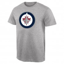 Winnipeg Jets - Primary Logo Gray NHL T-Shirt