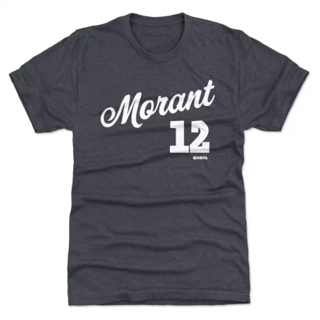 Memphis Grizzlies - Ja Morant Script Navy NBA T-Shirt