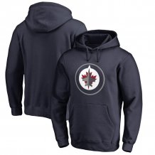 Winnipeg Jets - Primary Logo Navy NHL Mikina s kapucňou