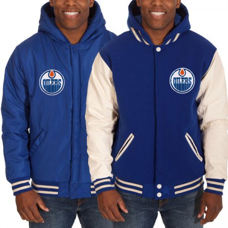 Edmonton Oilers - Fleece Varsity oboustranná NHL Bunda