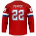 Rusko - 2022 Hokejový Replica Fan Dres/Vlastné meno a číslo - Veľkosť: 3XS - 8-9r.