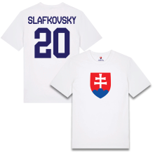 Słowacja - Juraj Slafkovsky Hockey Koszulka-biała