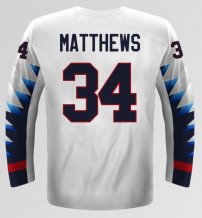 USA Detský - Auston Matthews 2018 MS v Hokeji Replica Fan Dres