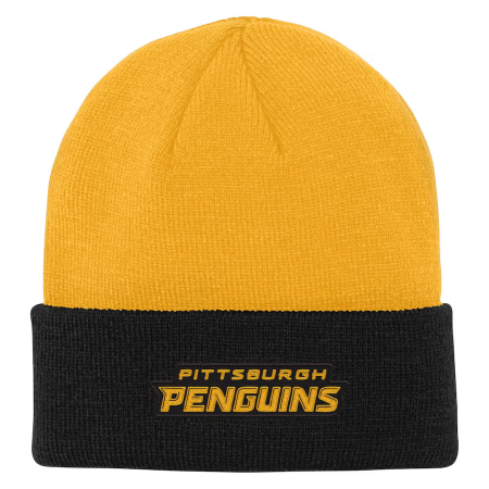 Pittsburgh Penguins Dětská - Logo Outline NHL Zimní čepice