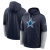 Dallas Cowboys - 2024 Sideline Club Pullover Navy NFL Bluza z kapturem