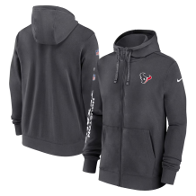 Houston Texans - 2024 Nike Sideline Club Full-zip NFL Mikina s kapucí