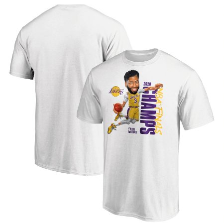 Los Angeles Lakers - Anthony Davis 2020 Finals Champions Vertical NBA T-Shirt