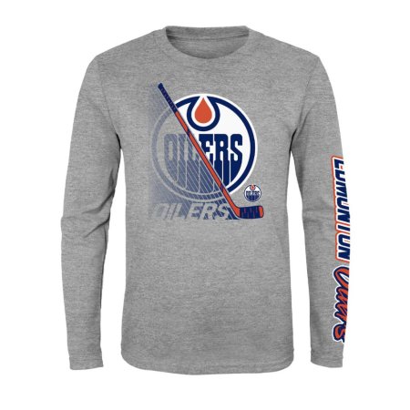 Edmonton Oilers Youth - Split Speed NHL Long Sleeve T-Shirt