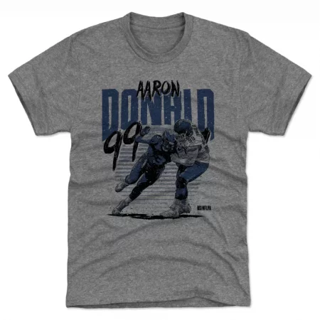 Los Angeles Rams - Aaron Donald Rise Gray NFL T-Shirt