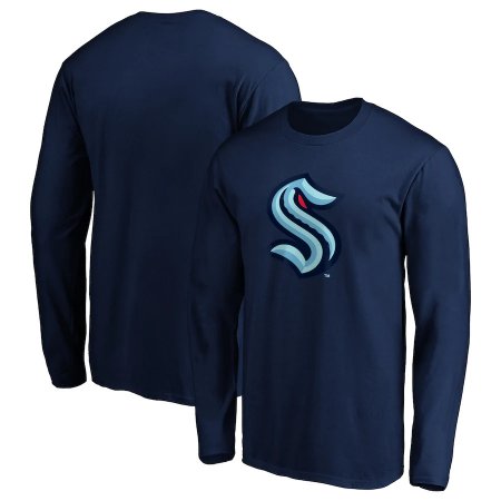 Seattle Kraken - Primary Logo NHL Long Sleeve T-Shirt - Size: M/USA=L/EU