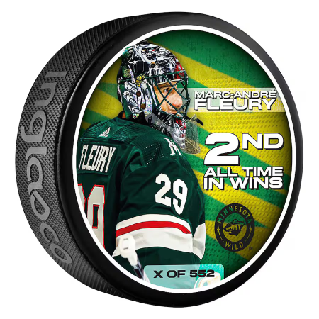 Minnesota Wild - Marc-Andre Fleury Second in Wins NHL krążek