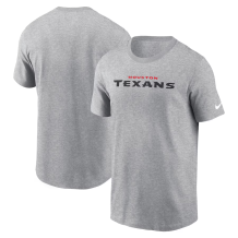 Houston Texans - Essential Wordmark Gray NFL T-Shirt