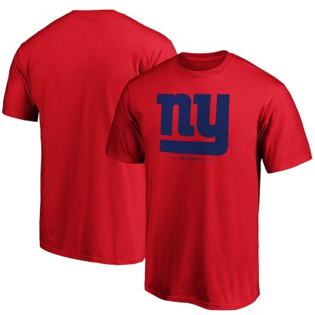 New York Giants - Team Lockup Red NFL T-Shirt