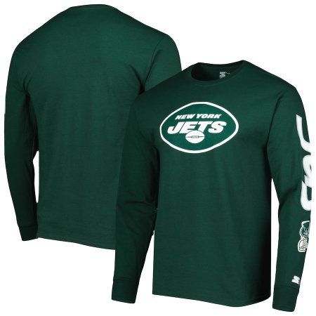 New York Jets - Starter Half Time Green NFL Tričko s dlouhým rukávem