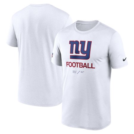 New York Giants - Infographic White NFL T-shirt