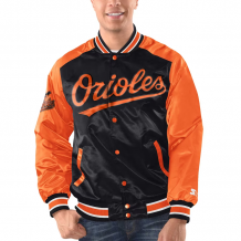 Baltimore Orioles - Full-Snap Varsity Satin MLB Jacket