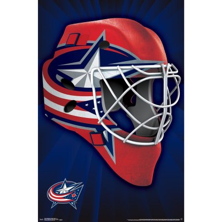 Columbus Blue Jackets - Mask NHL Plakát