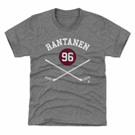 Colorado Avalanche Youth - Mikko Rantanen Sticks Gray NHL T-Shirt