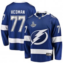 Tampa Bay Lightning - Victor Hedman 2020 Stanley Cup Champions Home NHL Trikot