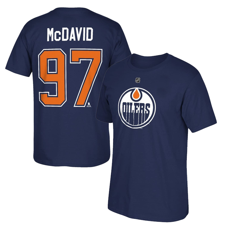 Edmonton Oilers Youth - Connor McDavid Retro NHL T-Shirt :: FansMania