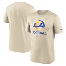 Los Angeles Rams - Infographic Performance Cream NFL T-shirt