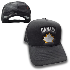 Kanada Hokejová Foam Trucker Black Kšiltovka