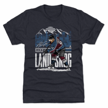 Colorado Avalanche - Gabriel Landeskog Skyline Navy NHL T-Shirt