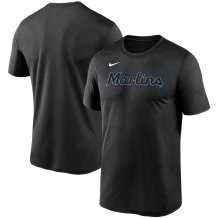 Miami Marlins - Wordmark Black MLB Tričko