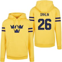 Szwecja - Rasmus Dahlin 2026 Hockey Bluza s kapturem