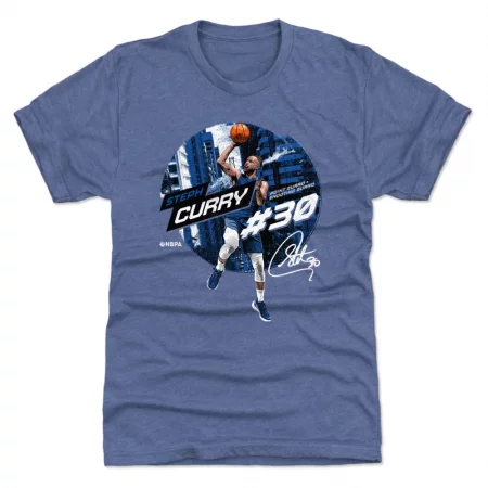 Golden State Warriors - Stephen Curry City Emblem Blue NBA T-Shirt