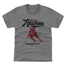 New Jersey Devils Dětské - Jack Hughes Vintage Gray NHL Tričko