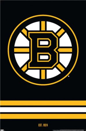 Boston Bruins - Team Logo NHL Plagát