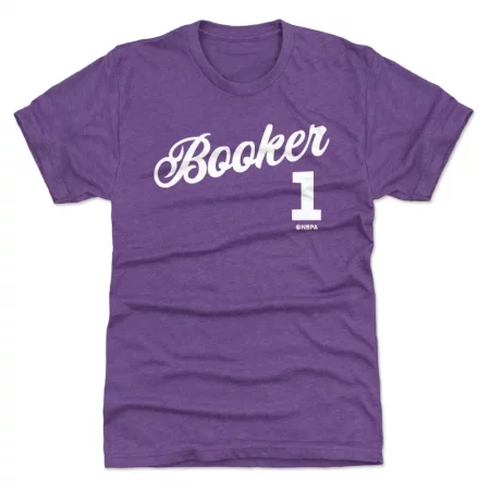 Phoenix Suns - Devin Booker Script Purple NBA T-Shirt