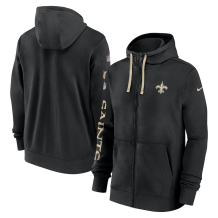 New Orleans Saints - 2024 Nike Sideline Club Full-zip NFL Bluza z kapturem
