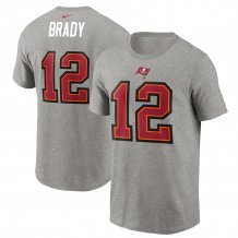 Tampa Bay Buccaneers - Tom Brady Gray NFL T-Shirt