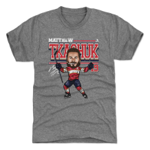 Florida Panthers - Matthew Tkachuk Cartoon Gray NHL T-Shirt