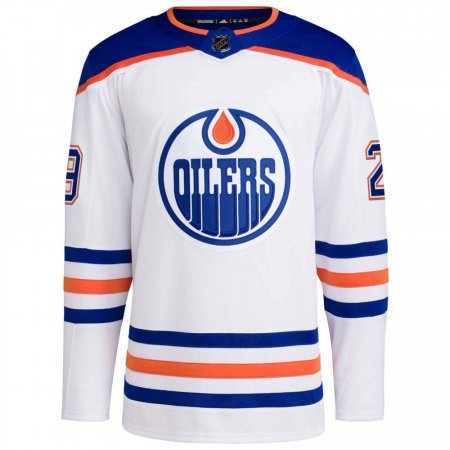 NEdmonton Oilers - Leon Draisaitl Authentic White Primegreen NHL Trikot