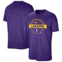 Los Angeles Lakers - 2025 Authentic Practice Purple NBA T-shirt